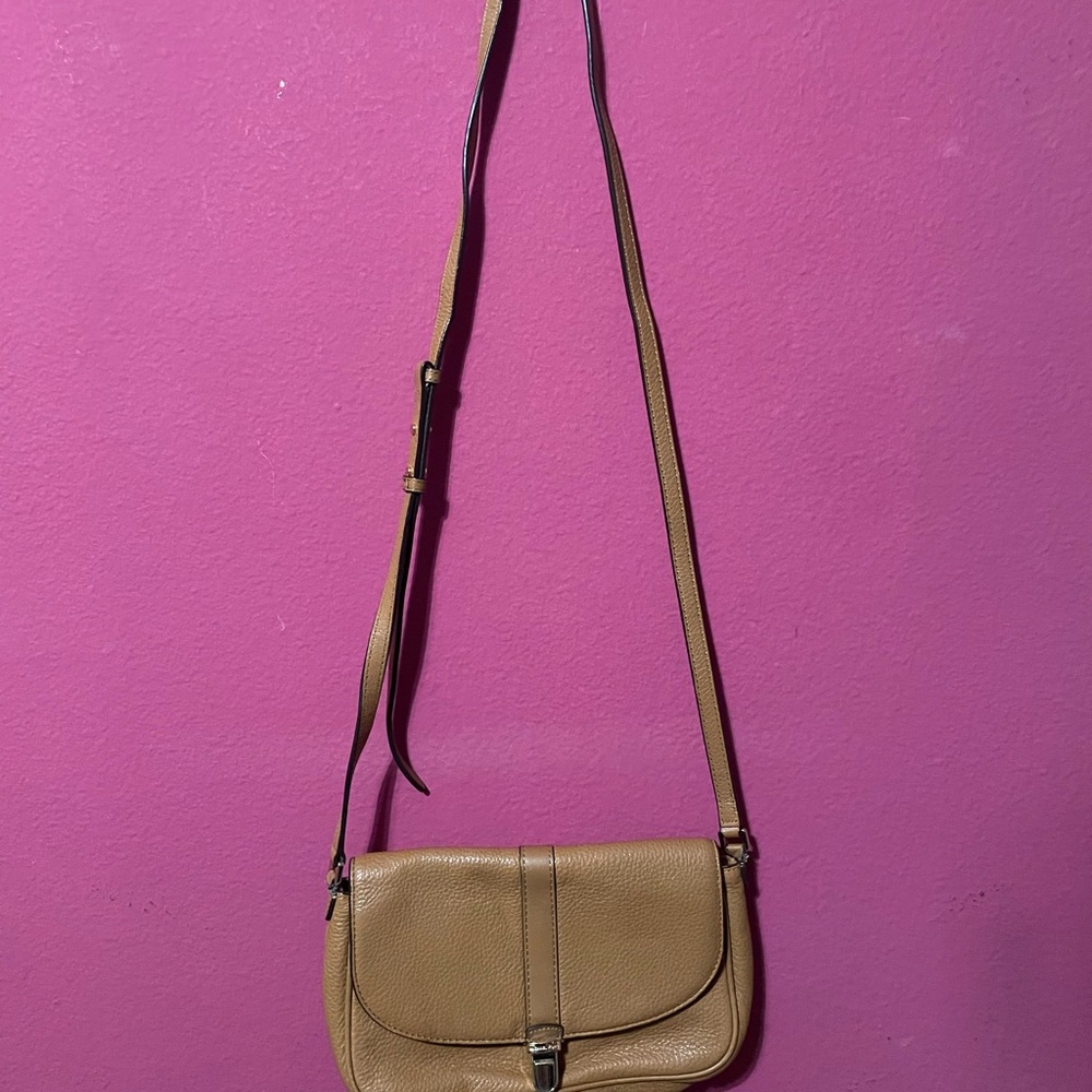 Tan Leather Crossbody Bag